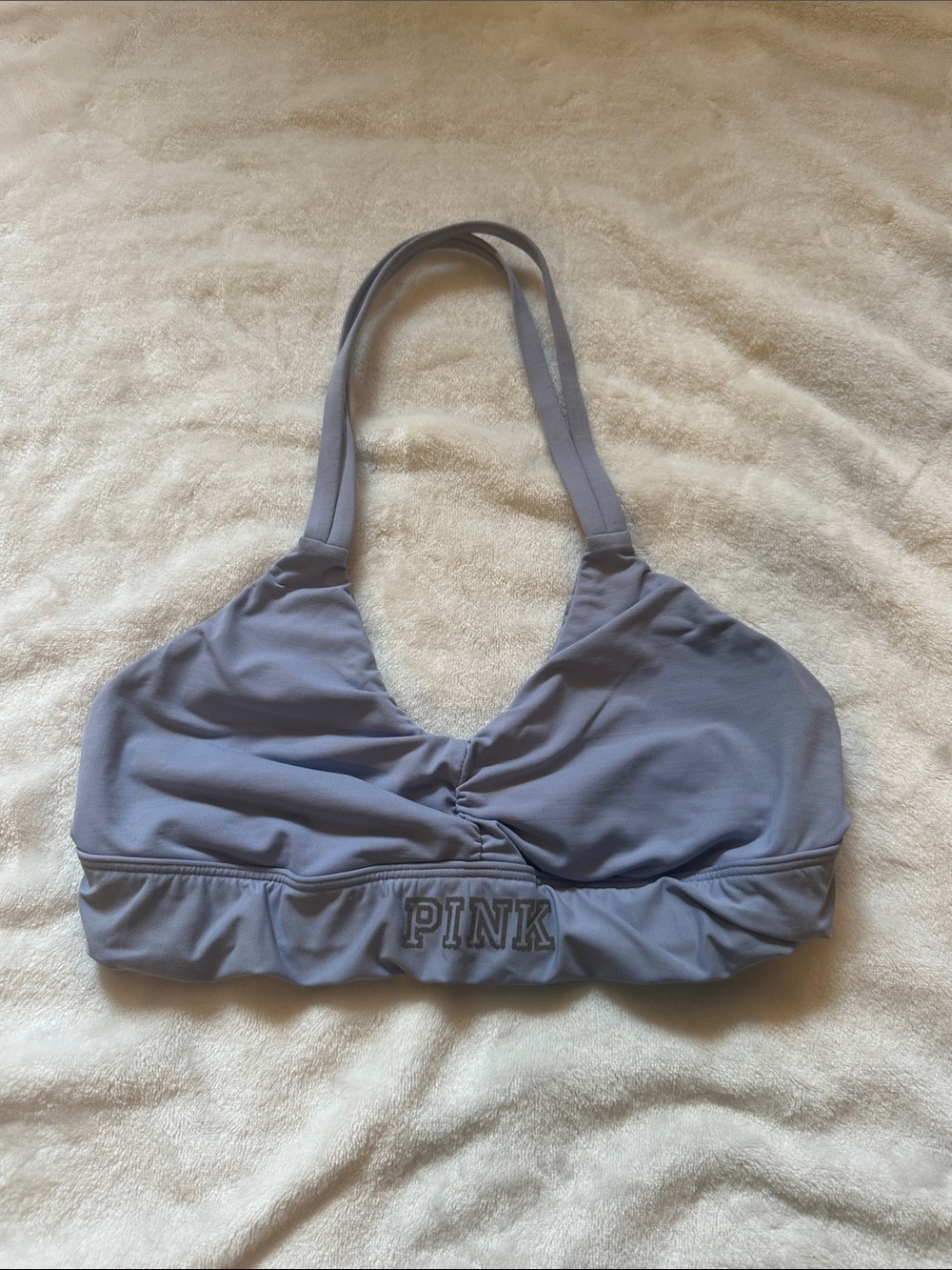 PINK Victoria's Secret Lavender Stretch Bralette with Logo Band